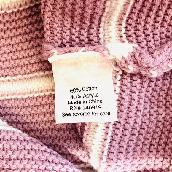 NWT CROFT & BARROW Women Long Sleeve Pullover Boat Neck Striped Knit Sweater 3X - Picture 13 of 14
